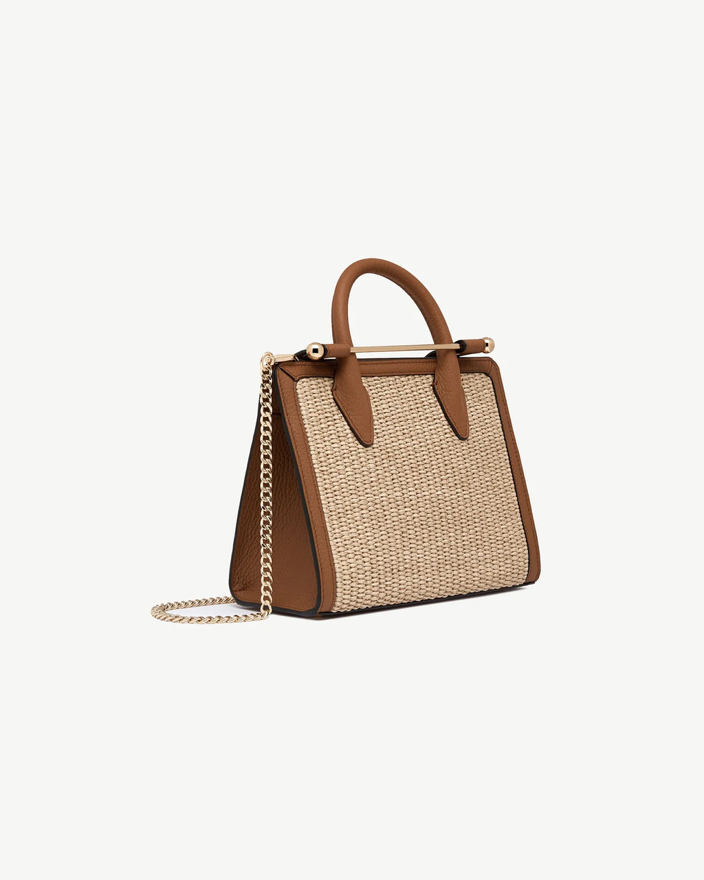 Mini Tote - Tan/Natural Raffia