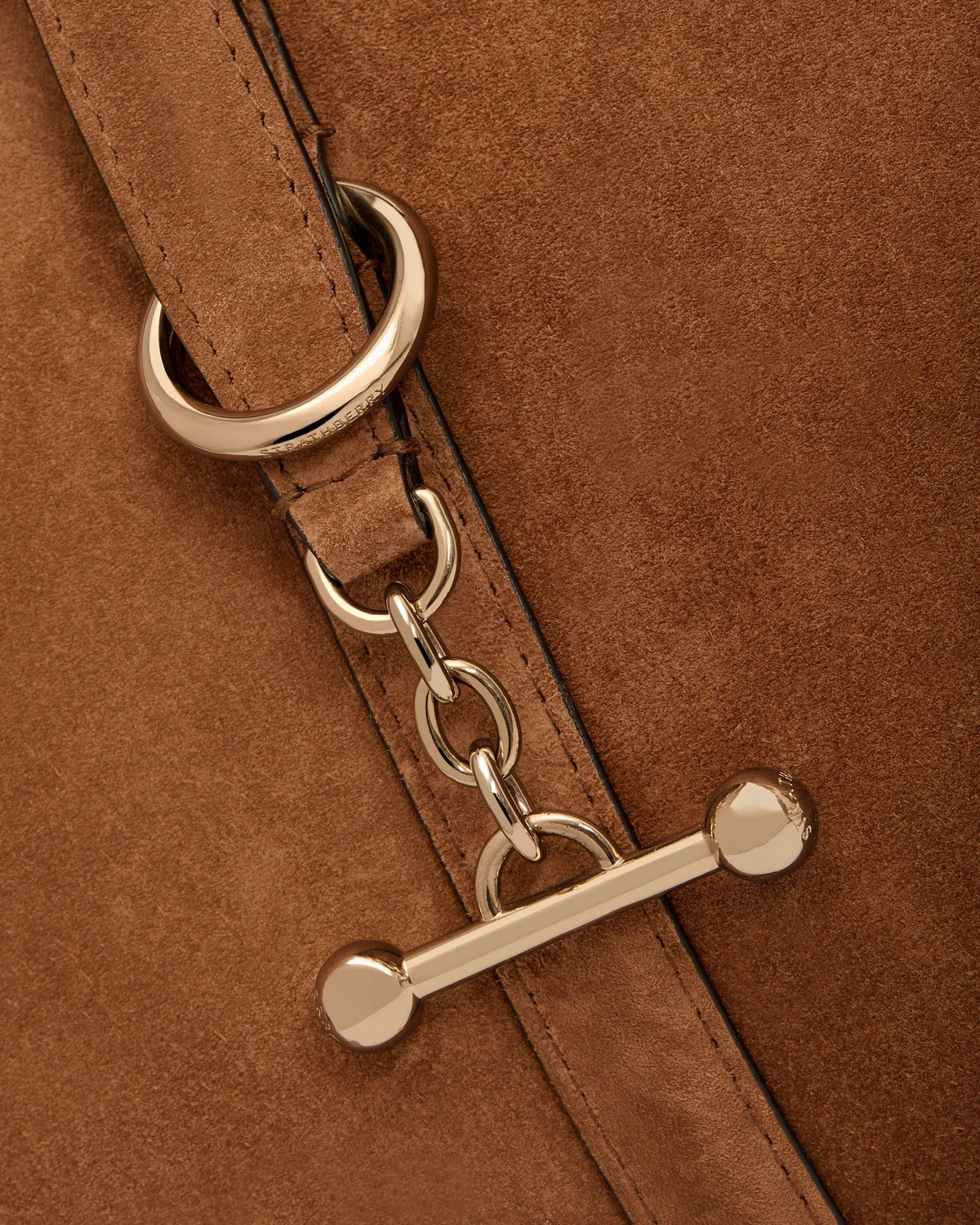 Kite Tote Midi - Tan Suede