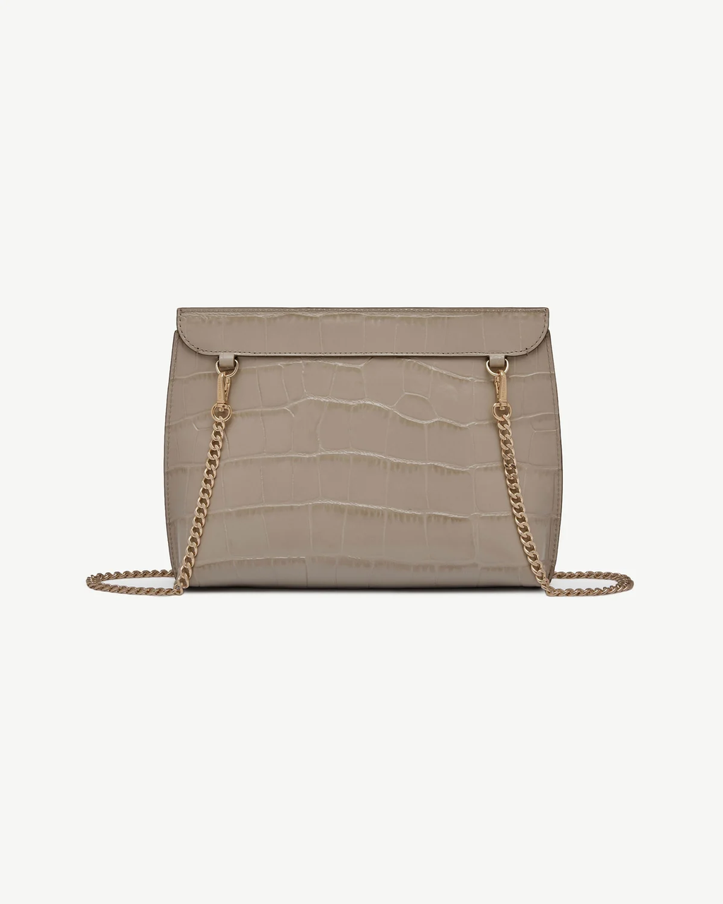 Stylist - Croc-Embossed Leather Light Taupe