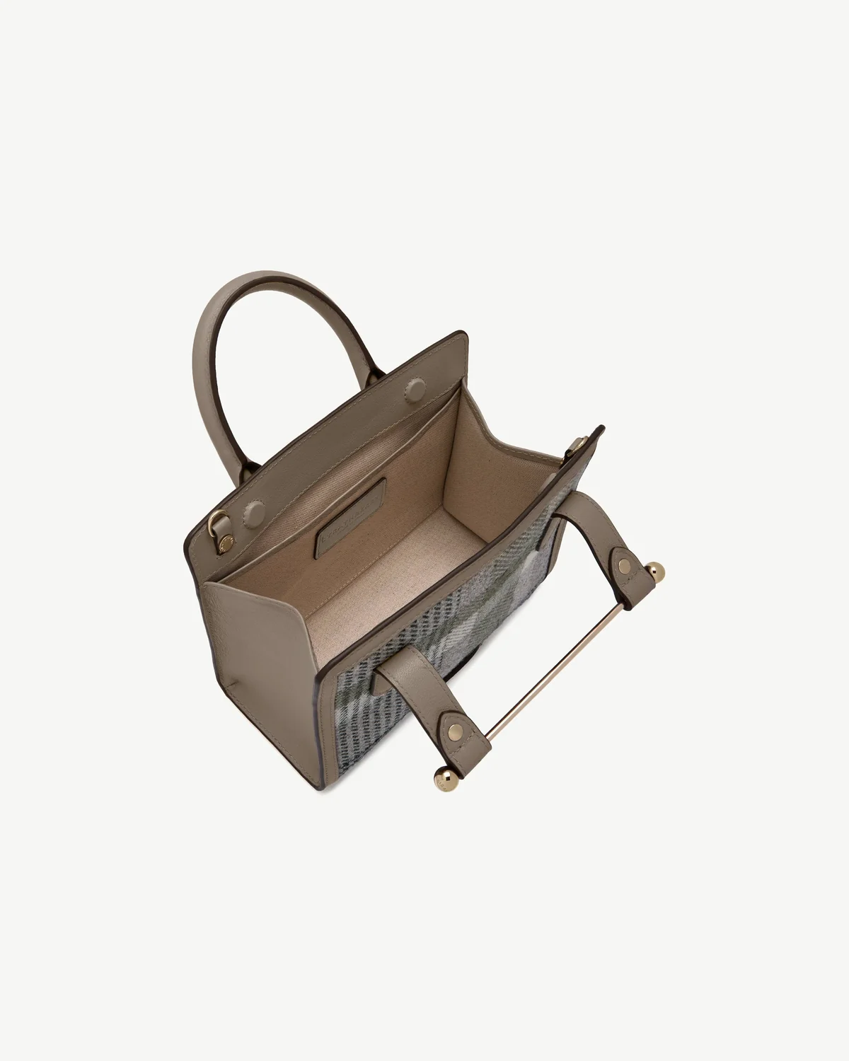 Mini Tote - Strathberry Tartan Taupe