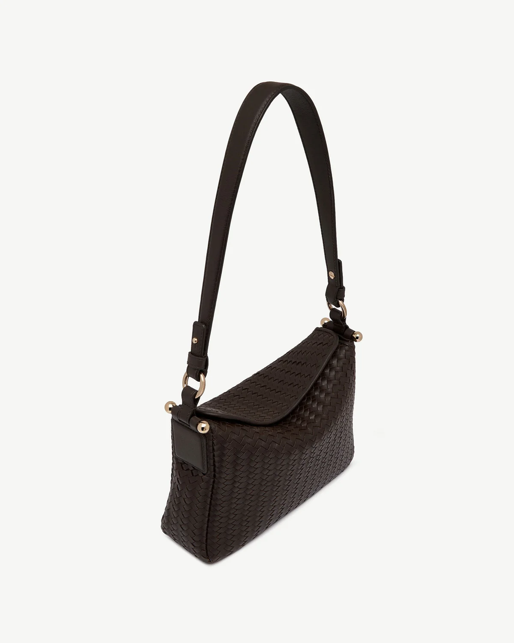 Sway - Chocolate Woven Leather