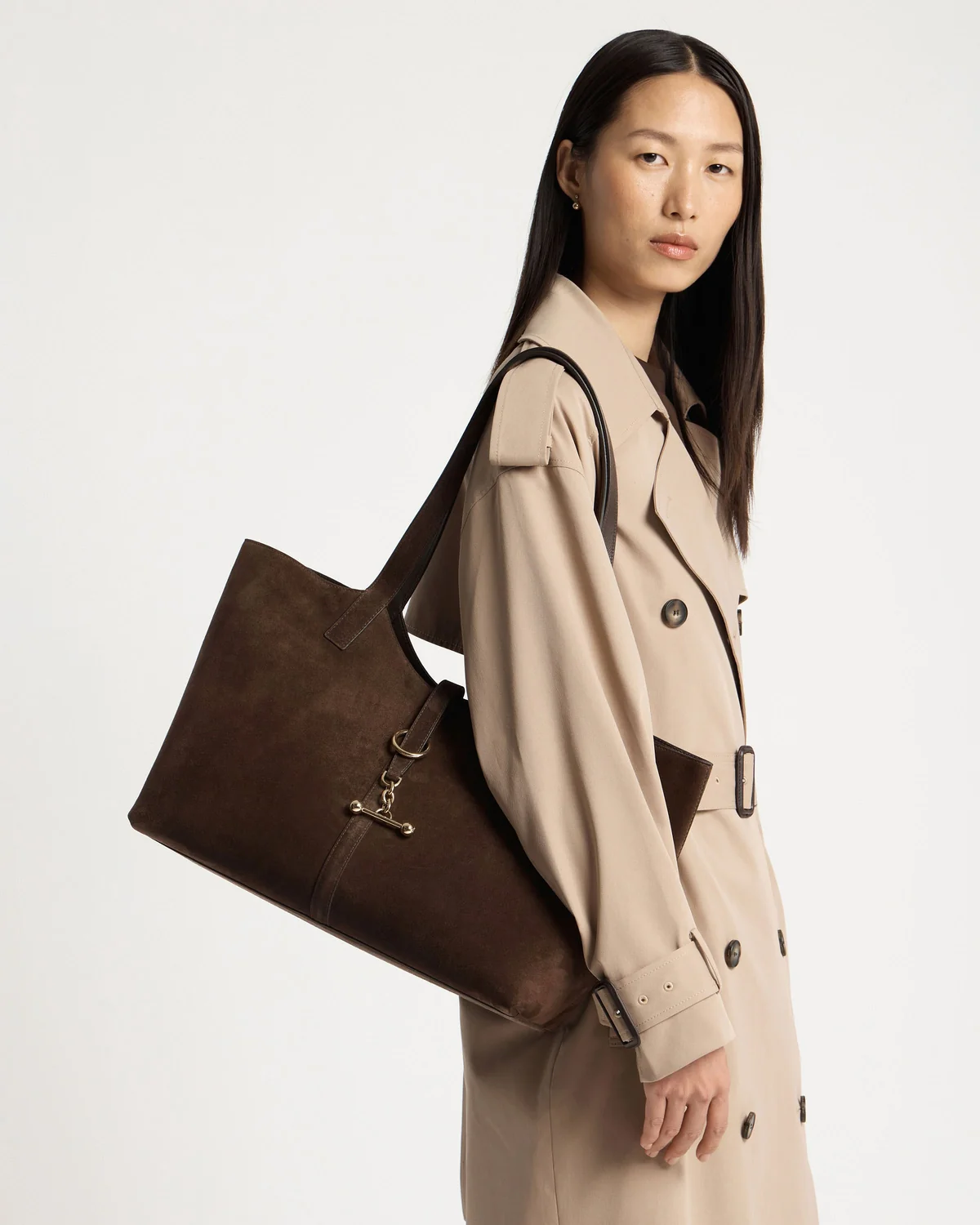 Kite Tote - Suede Chocolate