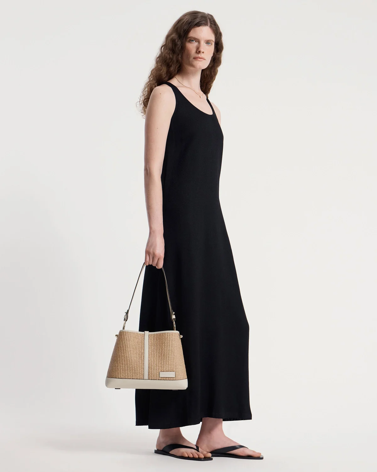 Lana Hobo - Vanilla/Natural Raffia