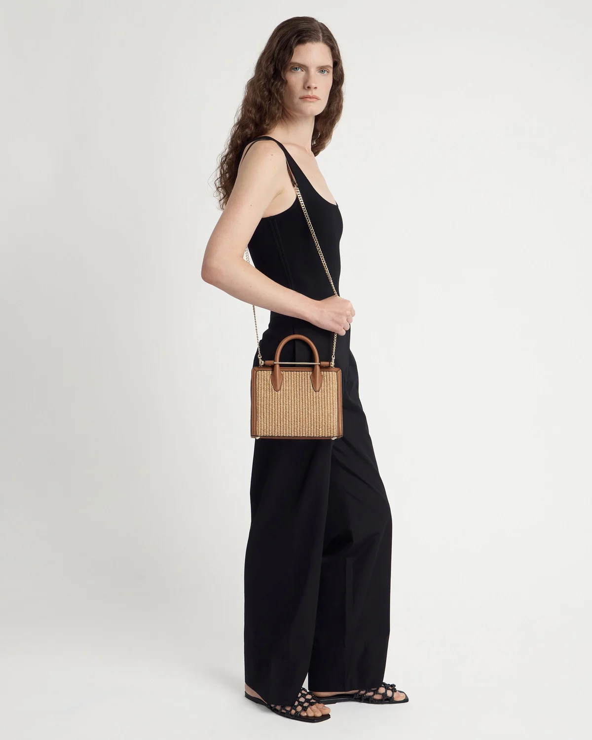 Mini Tote - Tan/Natural Raffia