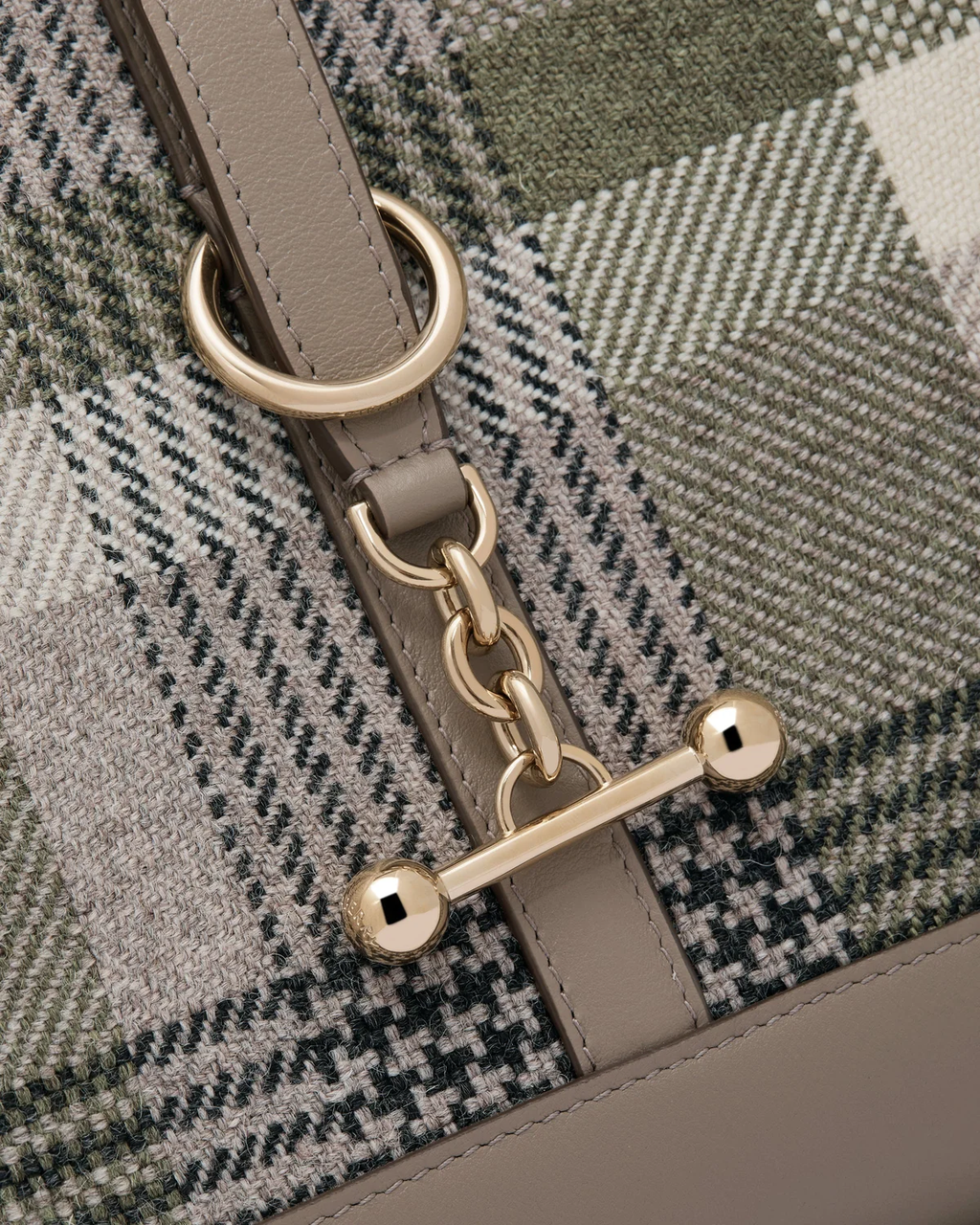 Kite Hobo - Strathberry Tartan Taupe