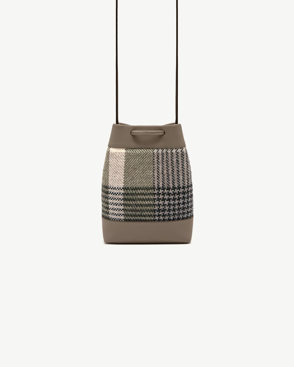 Osette Midi Pouch - Strathberry Tartan Taupe