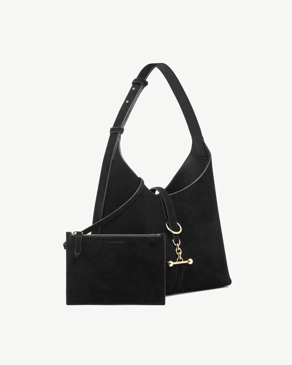 Kite Hobo - Black Suede