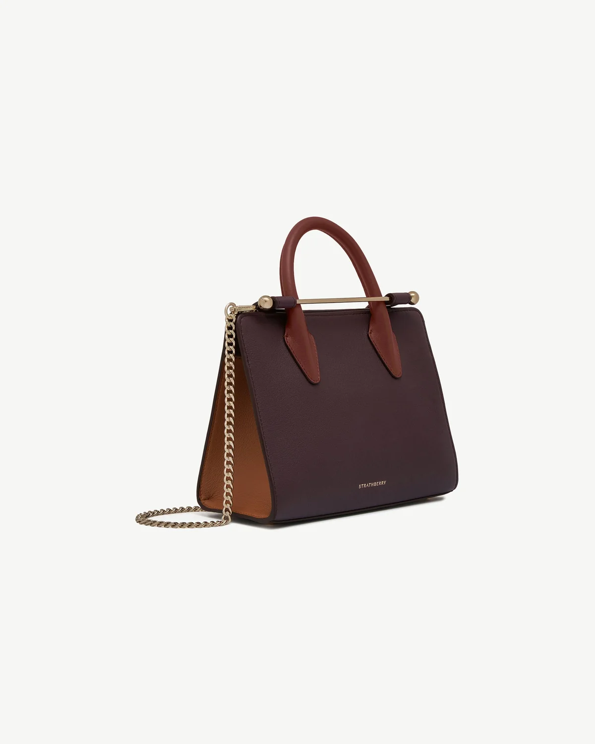 Mini Tote - Burgundy/Chestnut/Walnut
