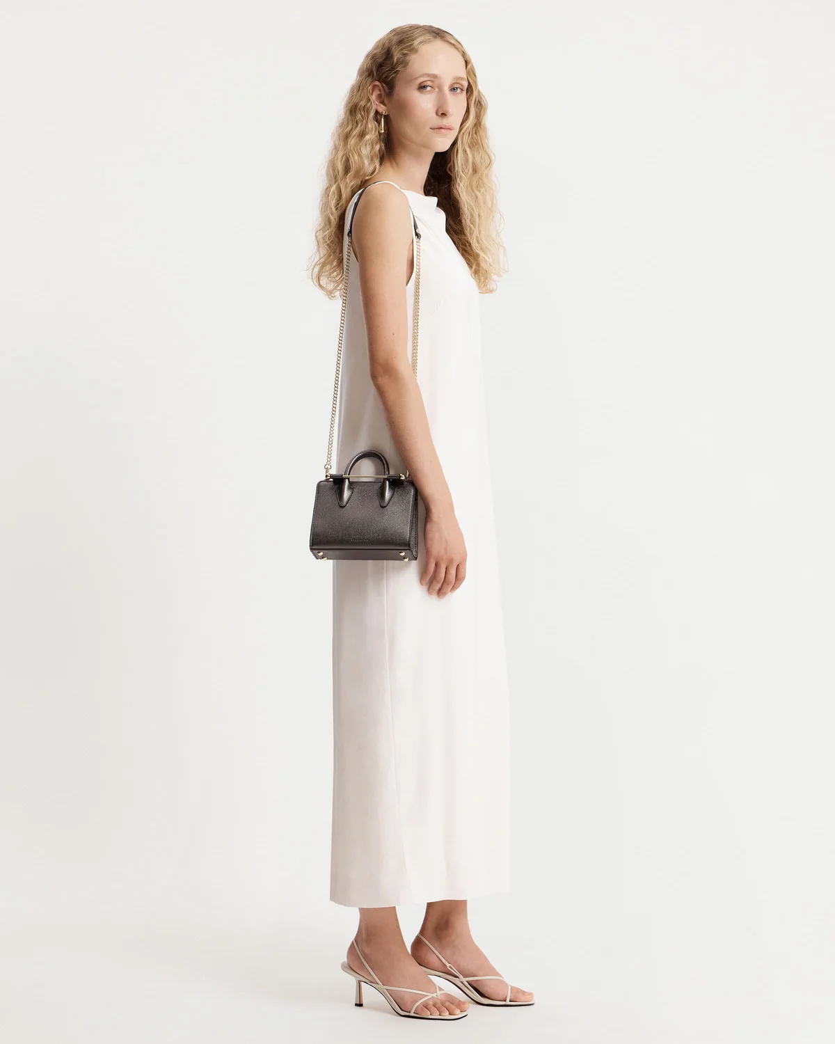 Nano Tote - Metallic Anthracite Caviar
