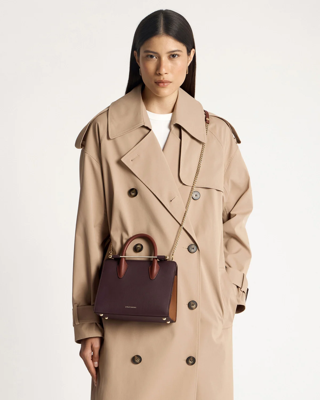 Mini Tote - Burgundy/Chestnut/Walnut