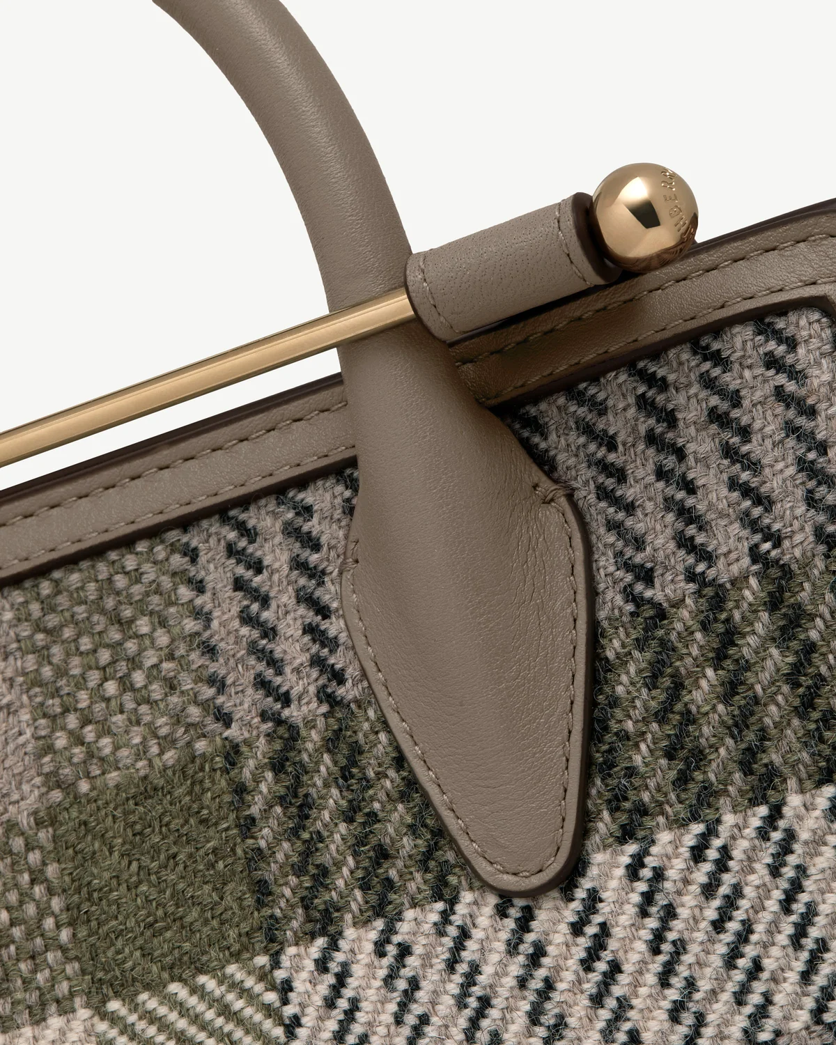 Mini Tote - Strathberry Tartan Taupe