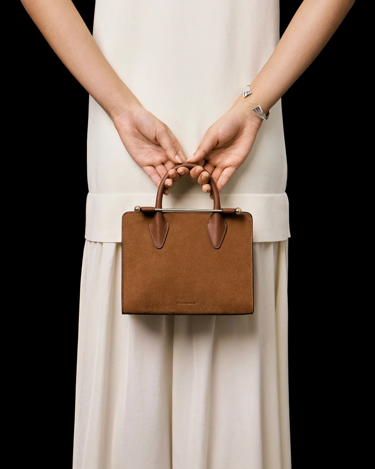 Mini Tote - Tan Suede