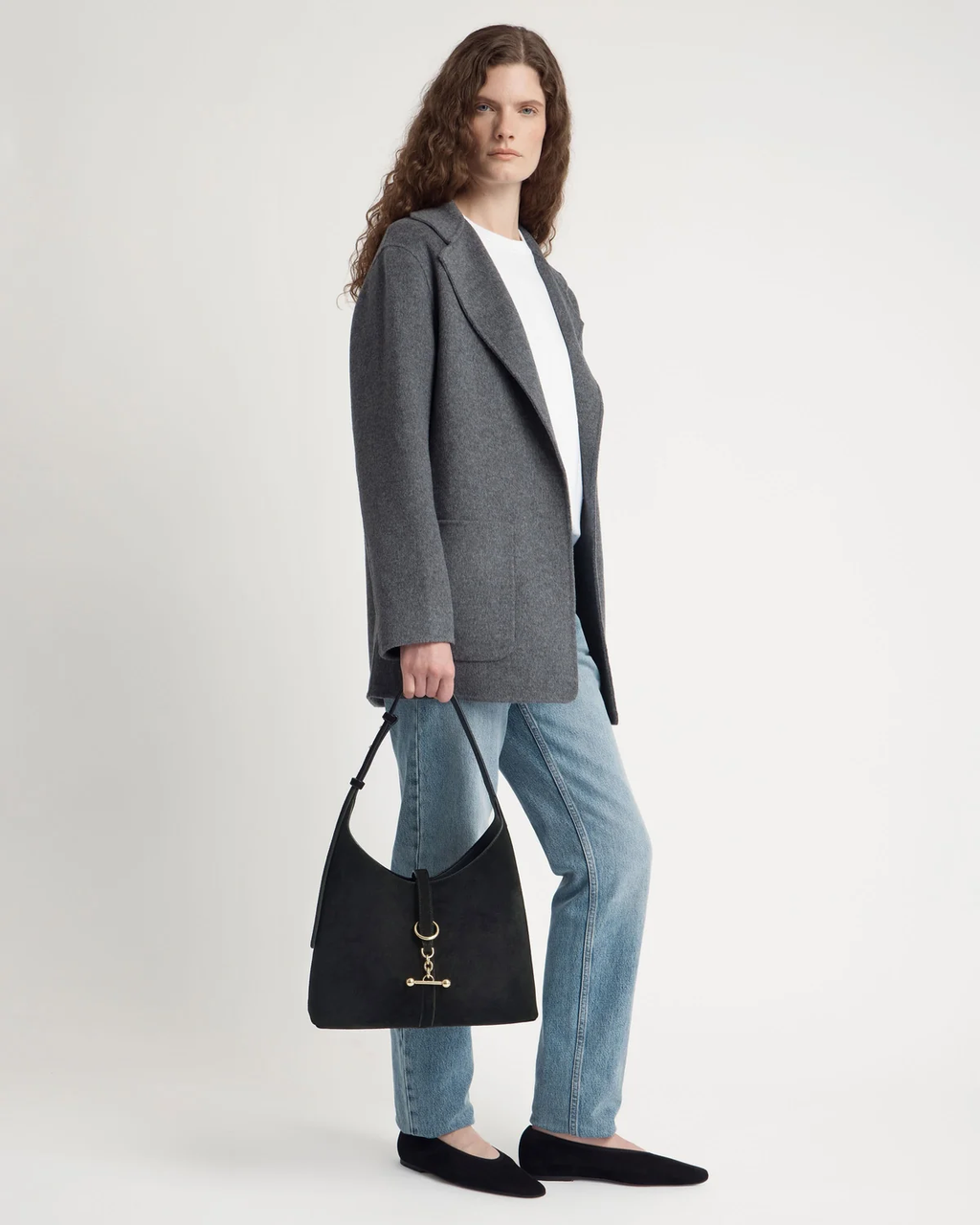 Kite Hobo - Black Suede