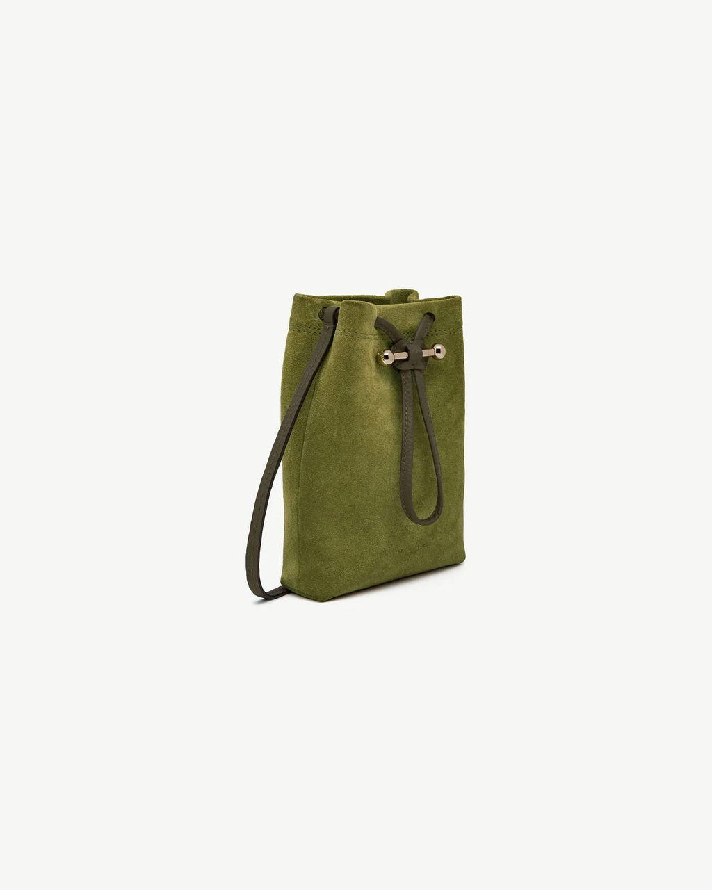 Osette Midi Pouch - Lime Suede/Khaki