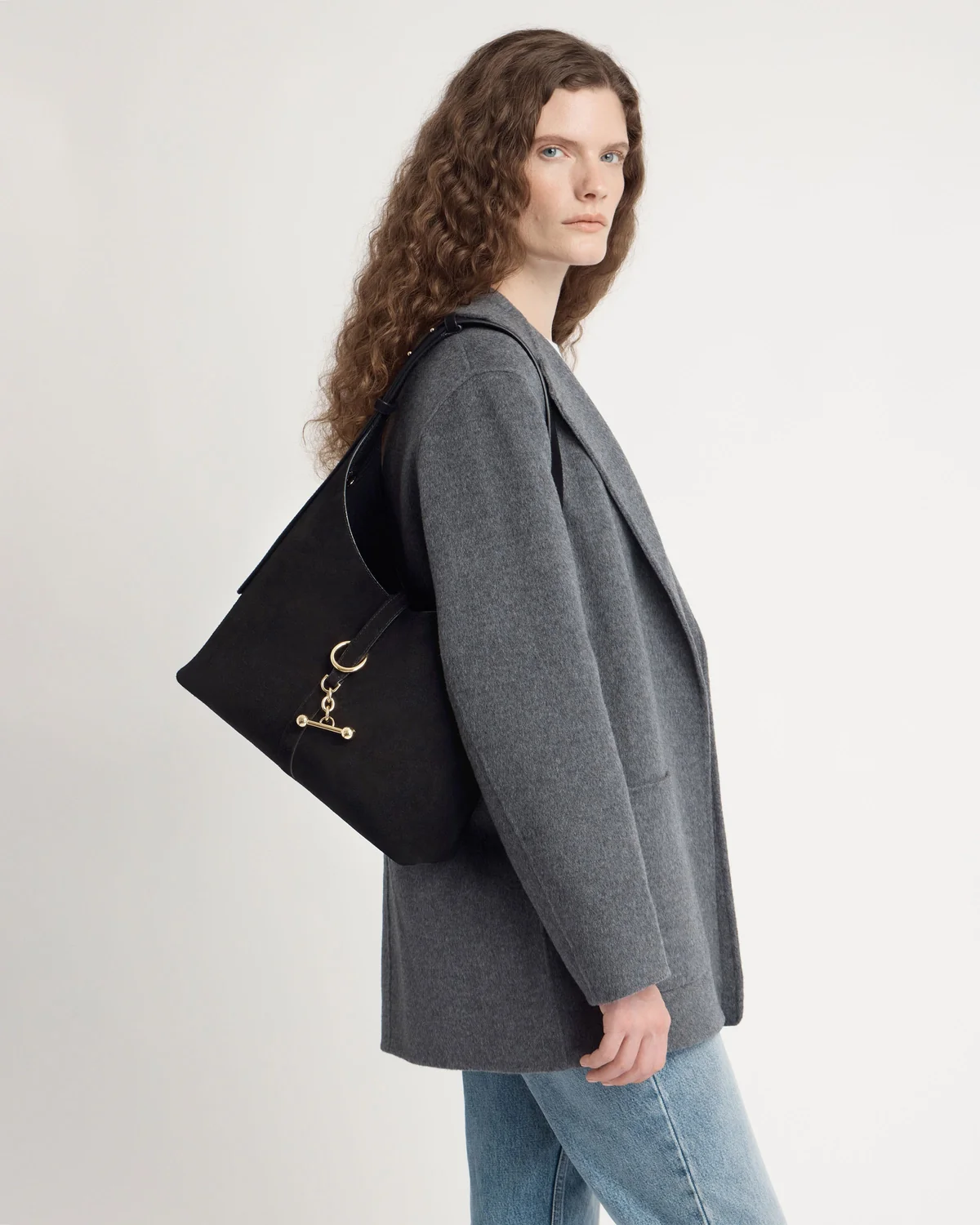 Kite Hobo - Black Suede