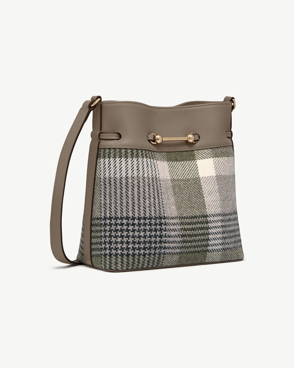 Corda Bucket - Strathberry Tartan Taupe