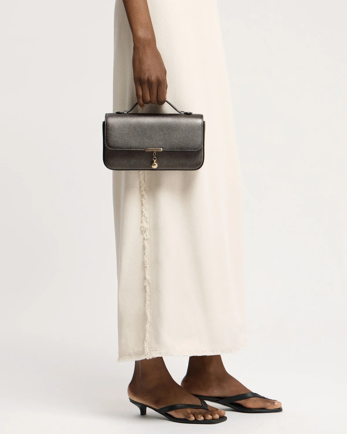Nocturn Clutch - Metallic Anthracite Caviar