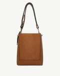Lana Midi Bucket Bag - Tan with Vanilla Stitch