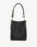 Lana Midi Bucket Bag - Black