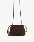 Charlotte Drawstring - Chocolate Suede