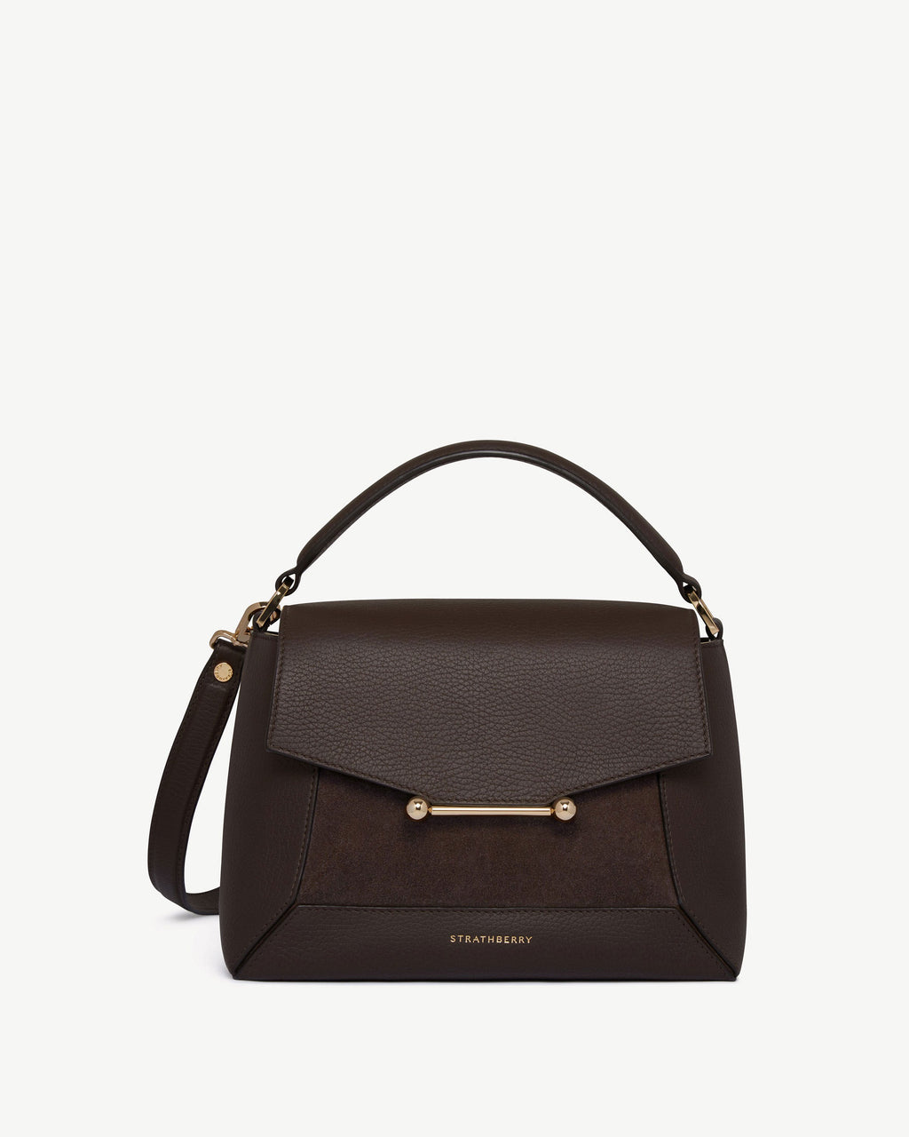 Mosaic Bag - Dark Chocolate Suede/Leather