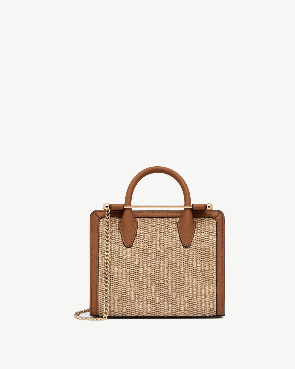Mini Tote - Tan/Natural Raffia
