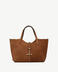 Kite Tote Midi - Tan Suede
