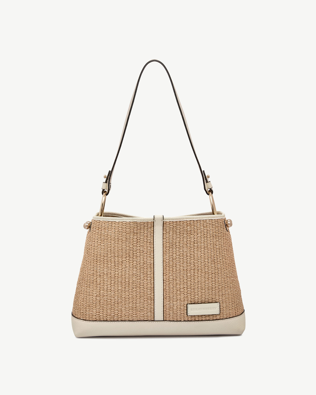 Lana Hobo - Vanilla/Natural Raffia