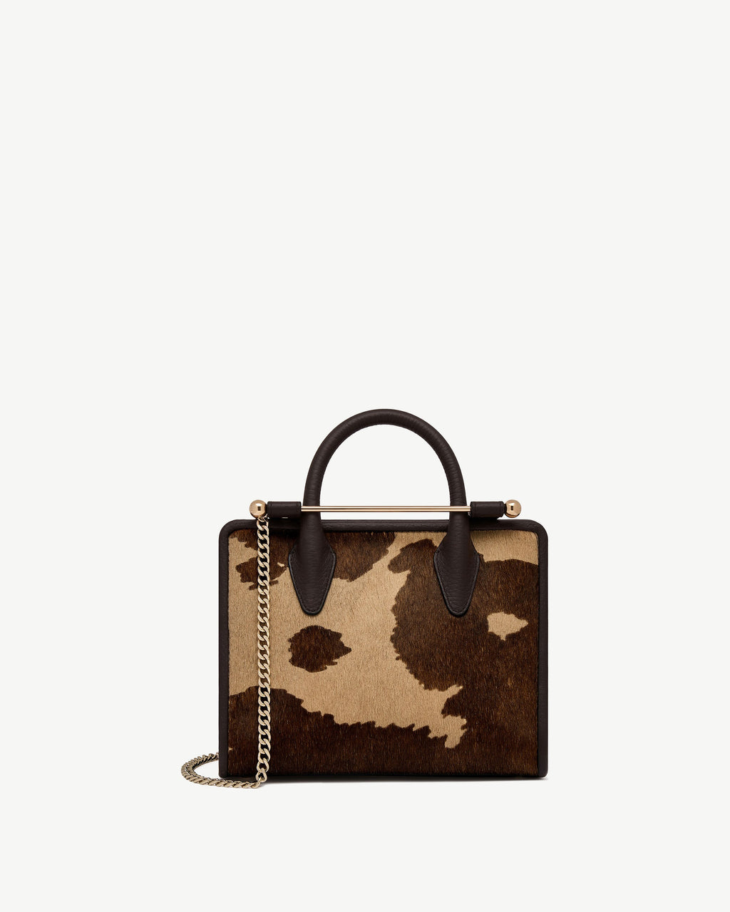 Mini Tote - Sand/Espresso Spot Print