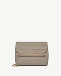 Stylist - Croc-Embossed Leather Light Taupe
