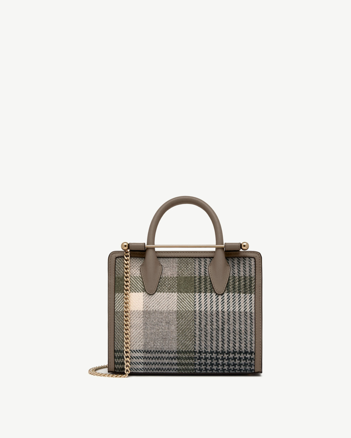 Mini Tote - Strathberry Tartan Taupe