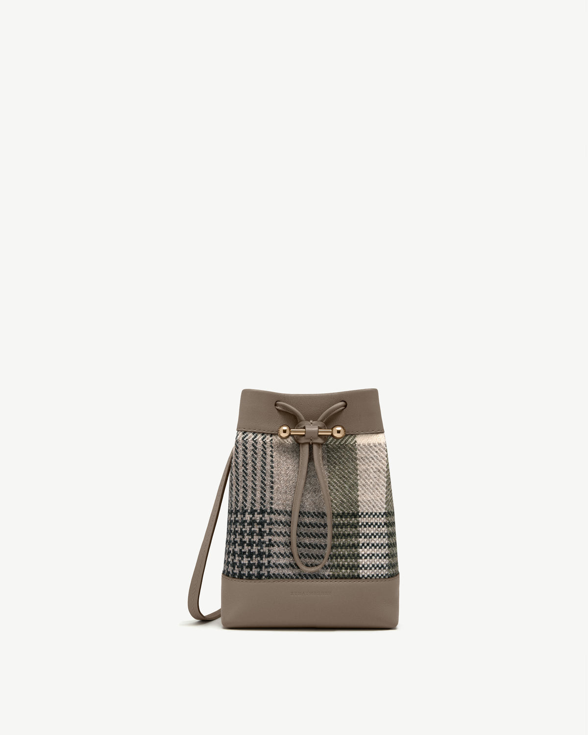 Osette Midi Pouch - Strathberry Tartan Taupe