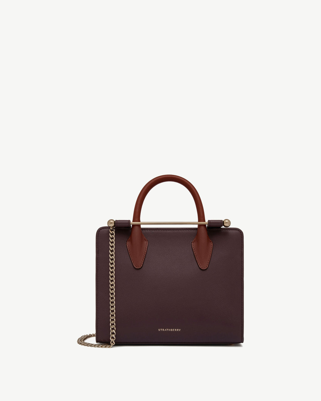 Mini Tote - Burgundy/Chestnut/Walnut