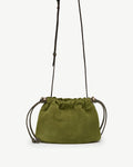 Charlotte Drawstring - Lime Suede/Khaki