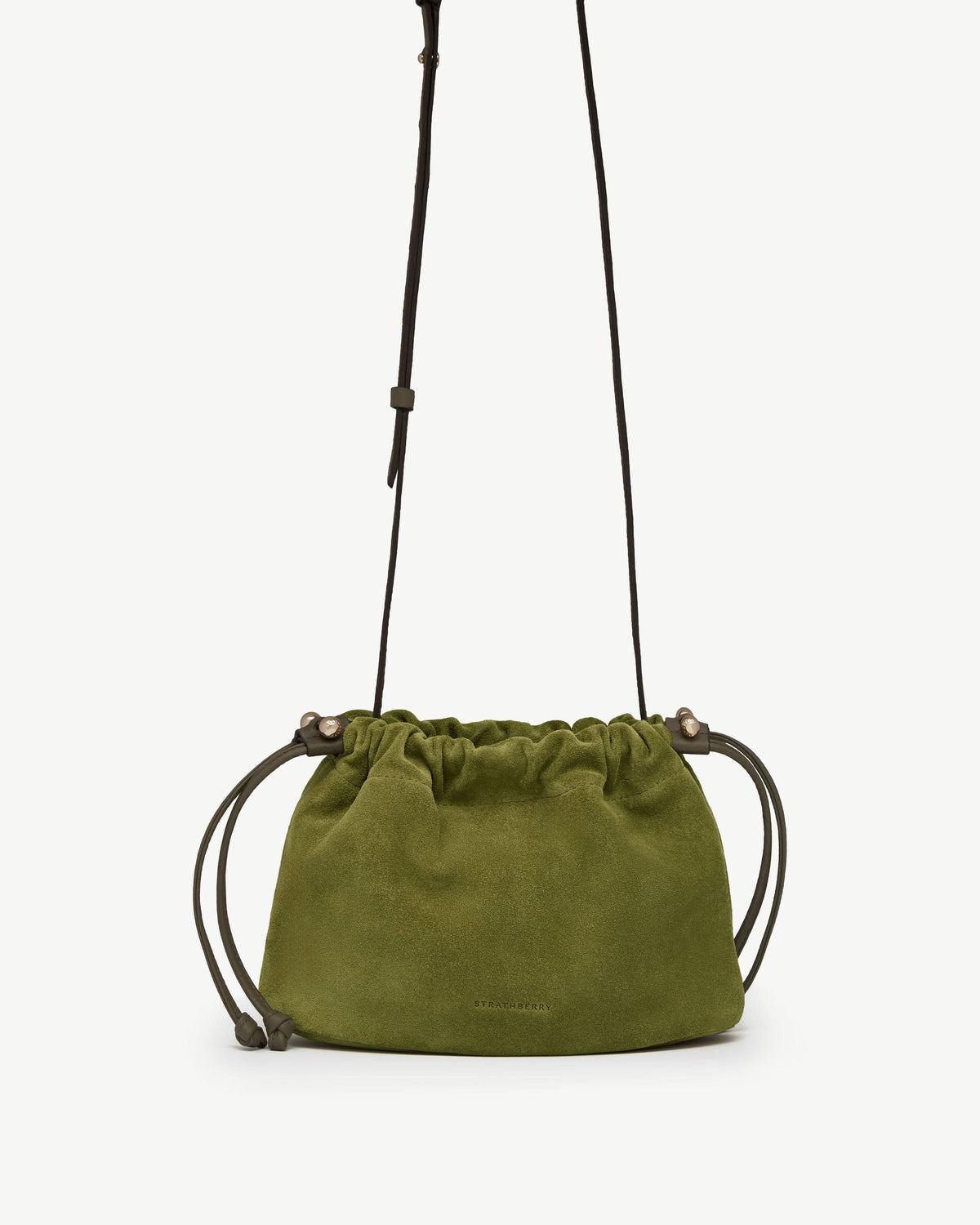 Charlotte Drawstring - Lime Suede/Khaki