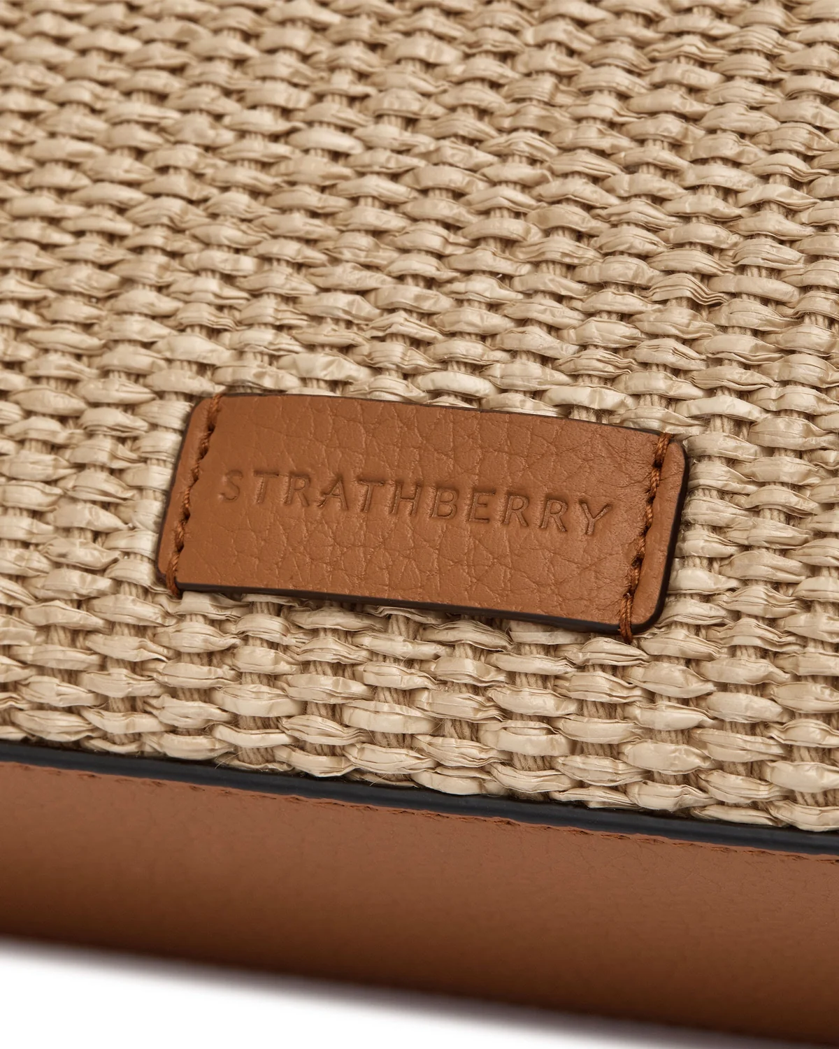 Mini Tote - Tan/Natural Raffia