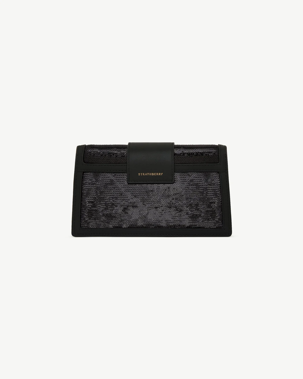 Crescent on a Chain - Black Sequins