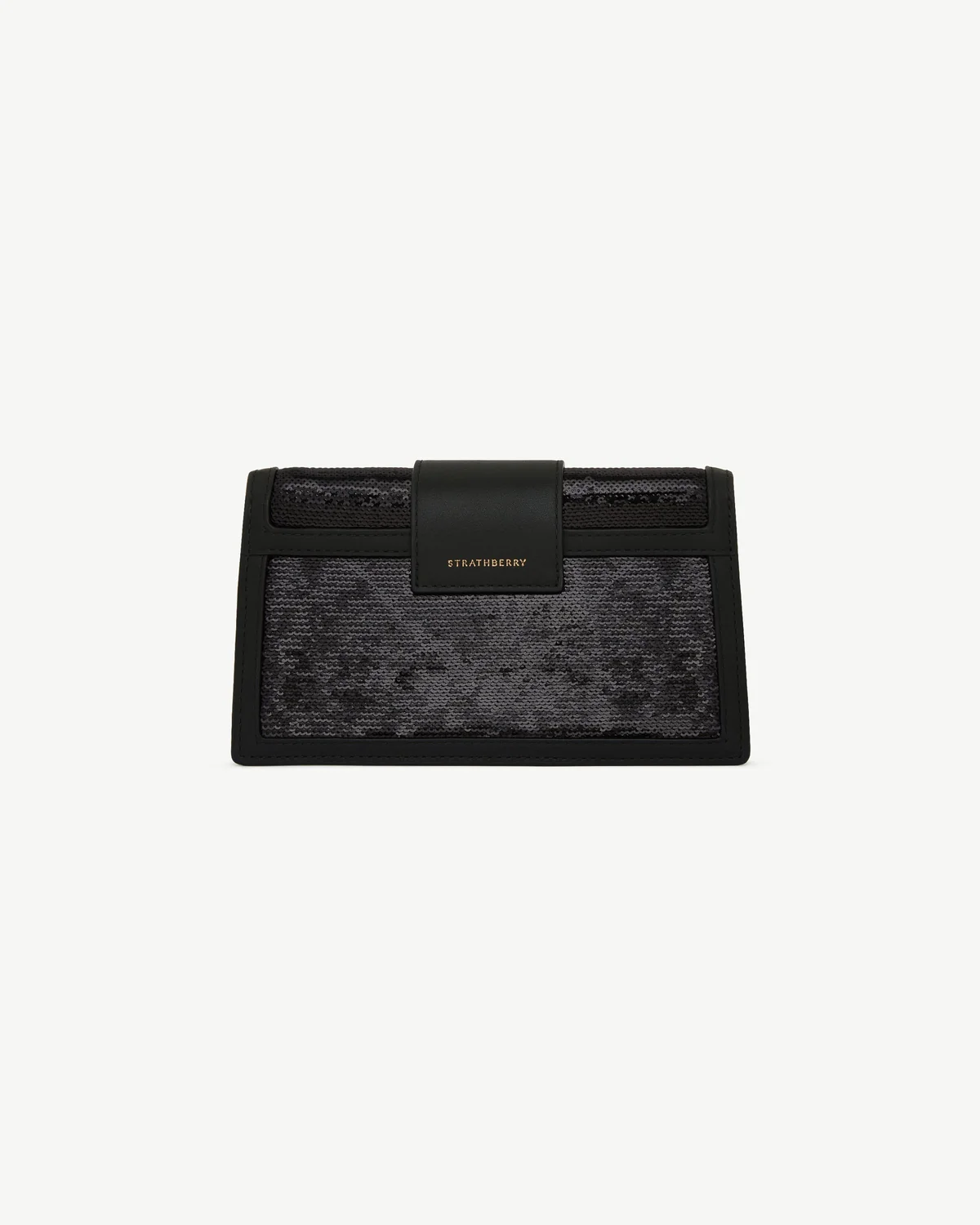 Crescent on a Chain - Black Sequins