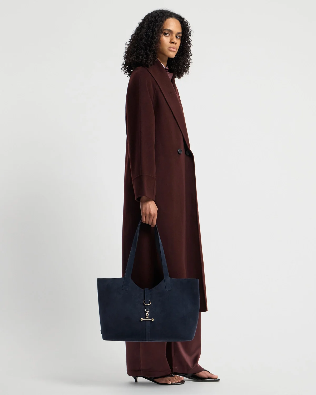 Kite Tote - Navy Suede