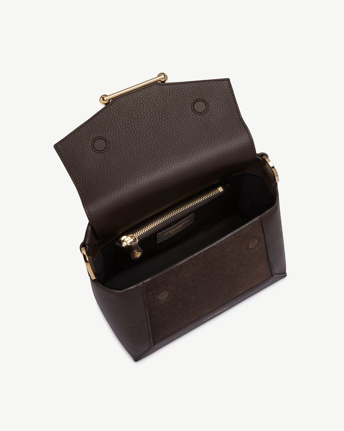 Mosaic Bag - Dark Chocolate Suede/Leather