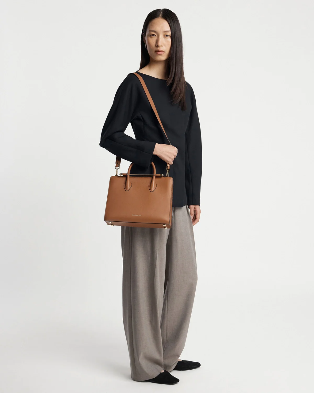 Midi Tote - Chestnut