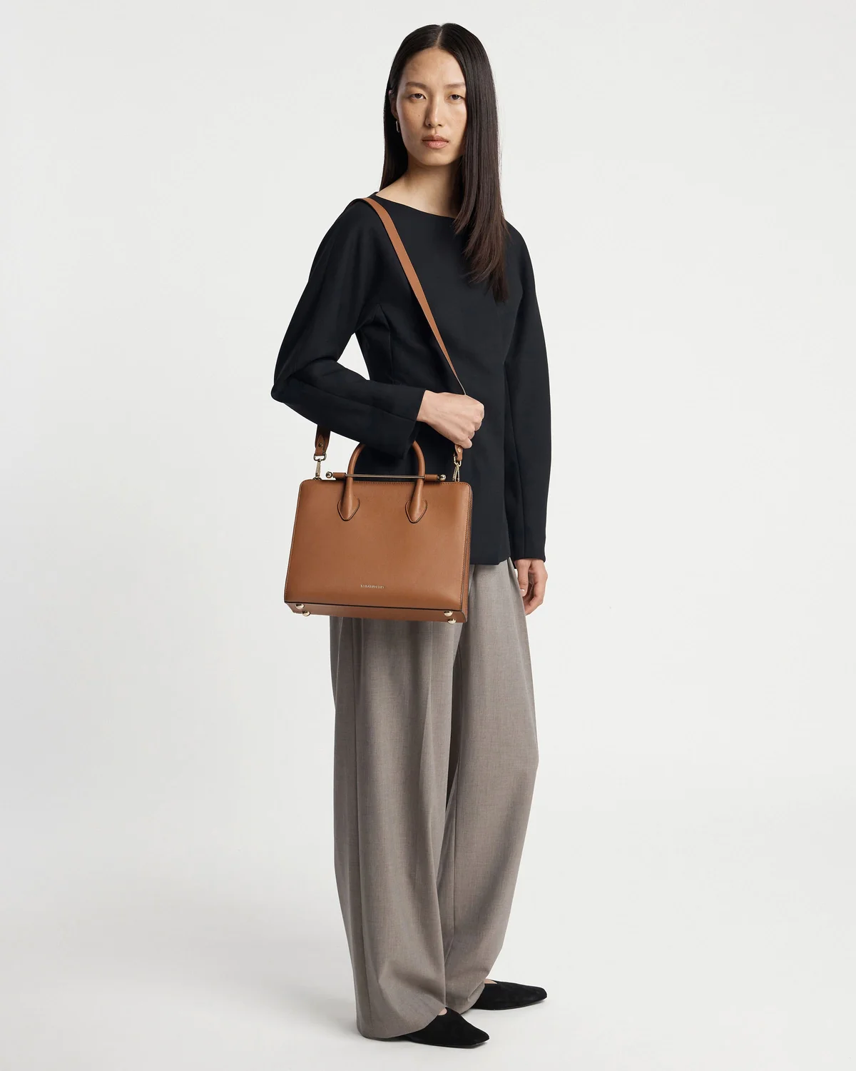 Midi Tote - Chestnut