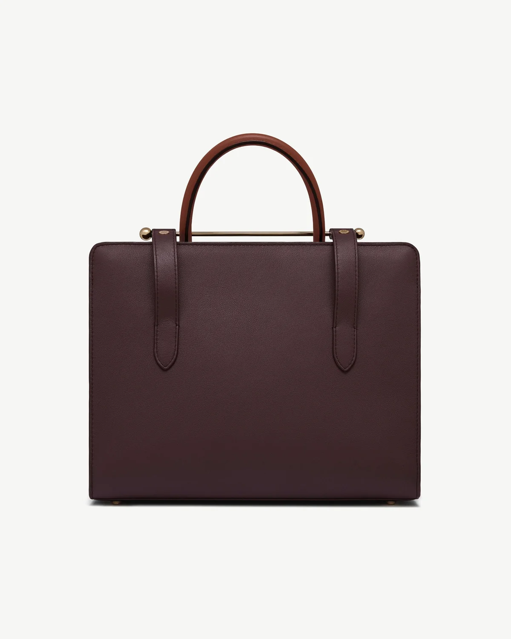Midi Tote - Burgundy/Walnut/Chestnut