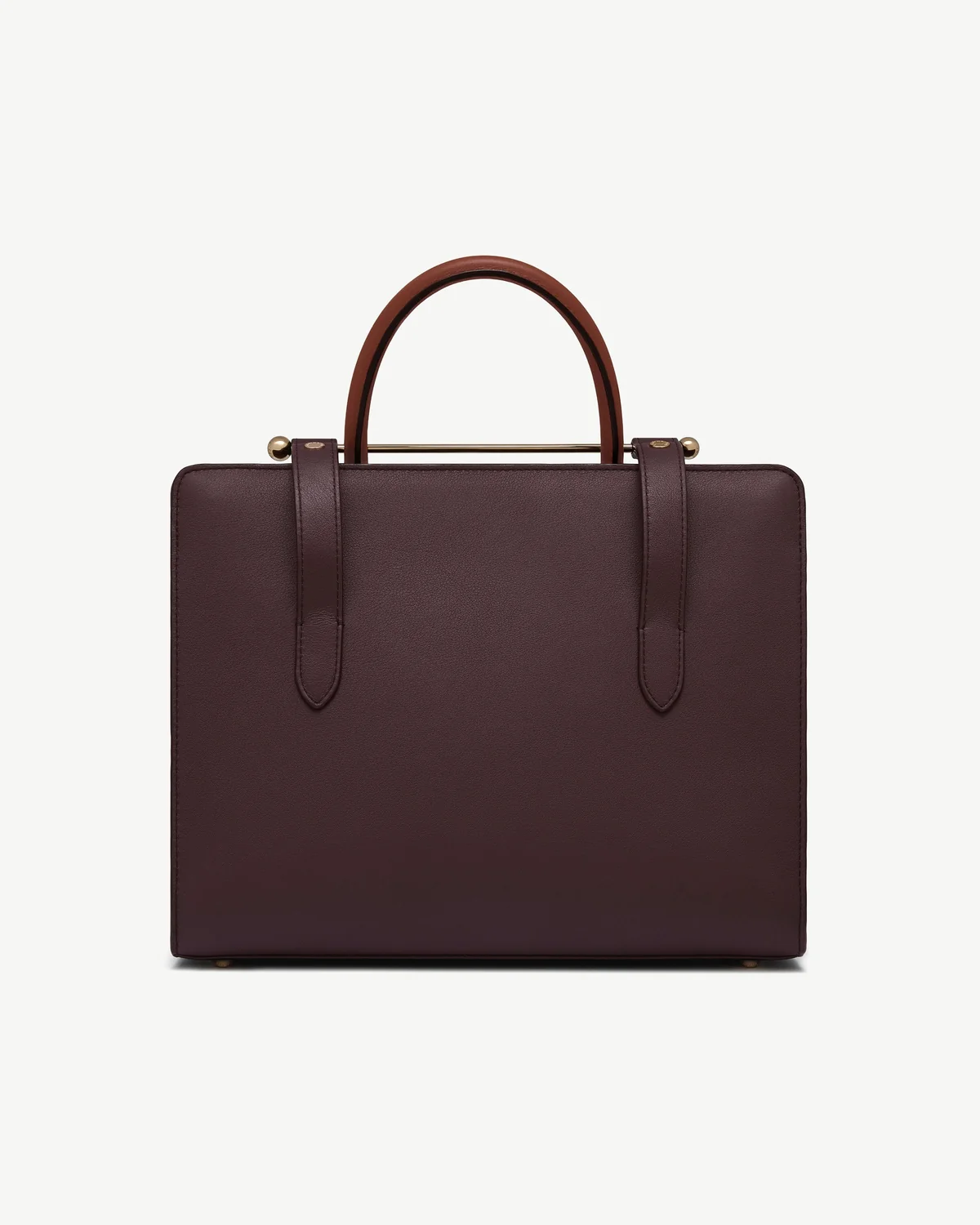 Midi Tote - Burgundy/Walnut/Chestnut