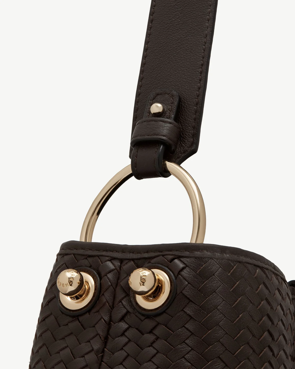 Lana Hobo - Chocolate Woven Leather