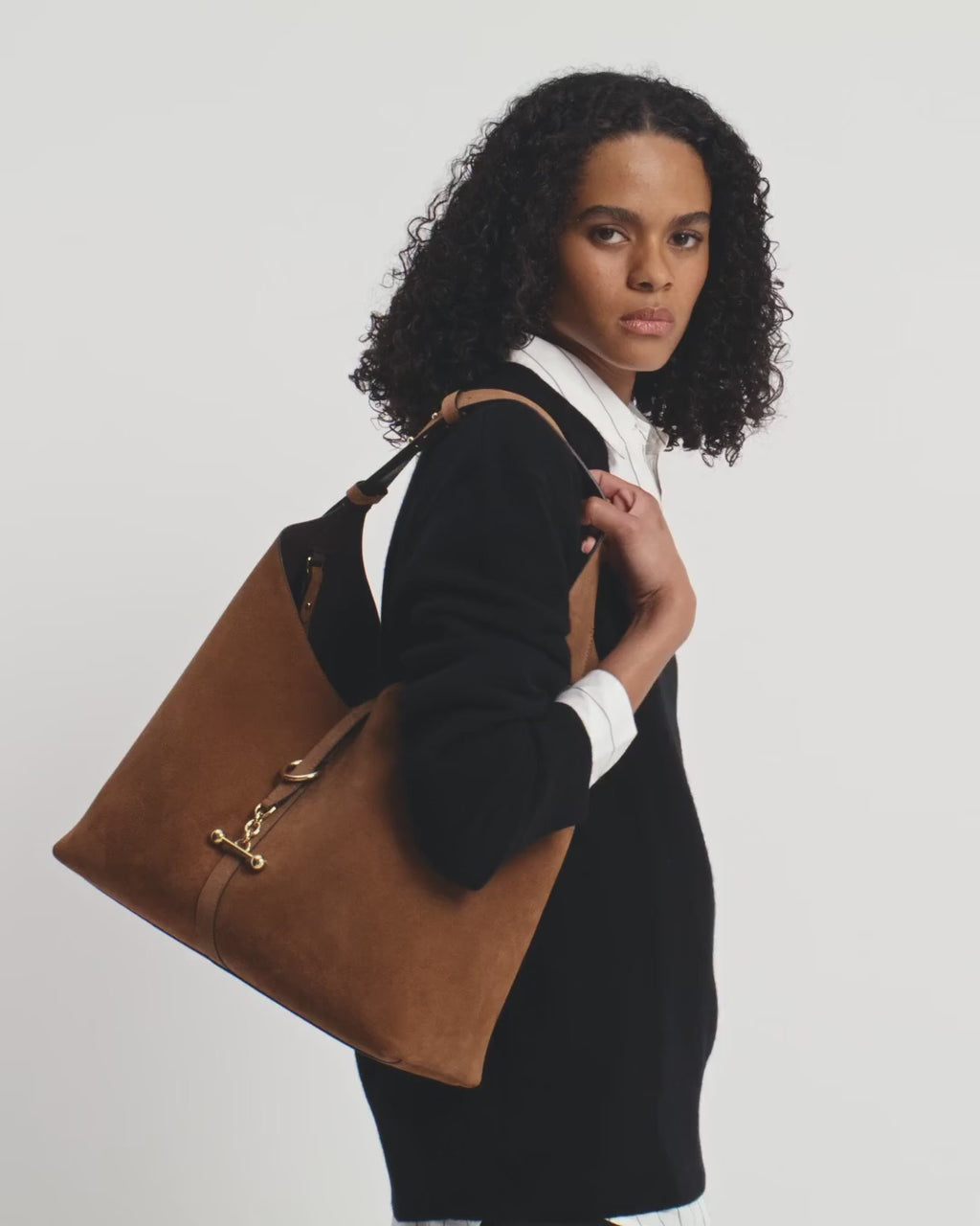 Kite Hobo Maxi - Tan Suede