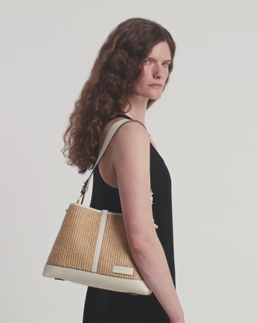 Lana Hobo - Vanilla/Natural Raffia