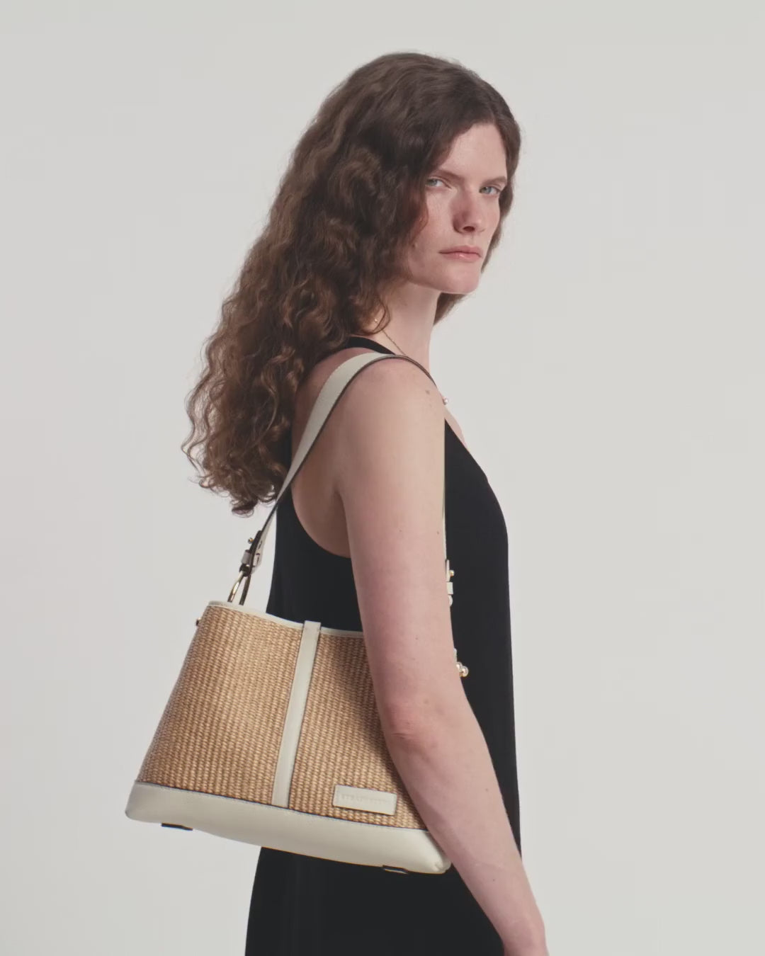 Lana Hobo - Vanilla/Natural Raffia