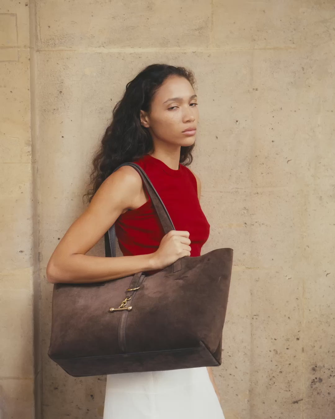 Kite Tote - Suede Chocolate