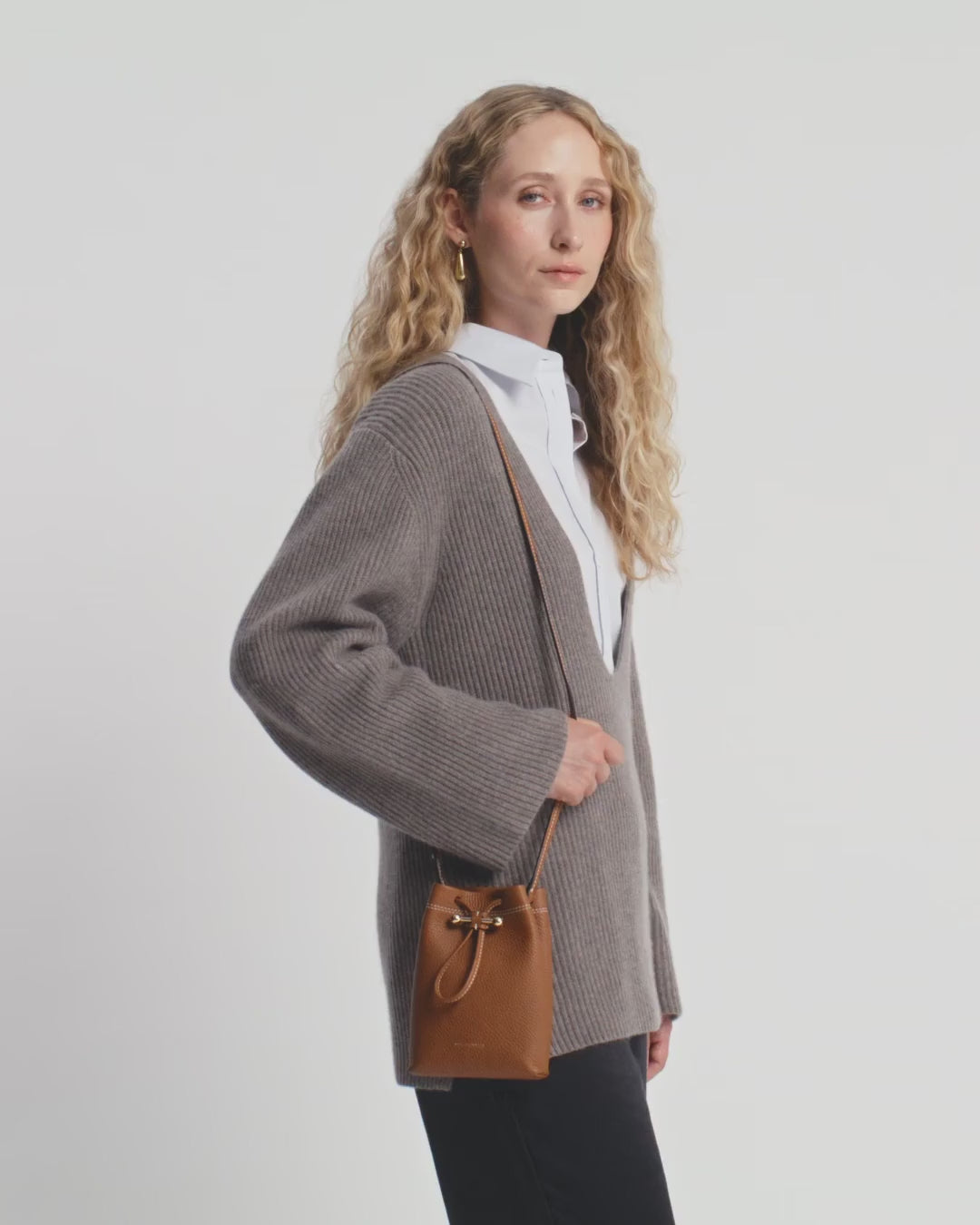 Osette Midi Pouch - Tan